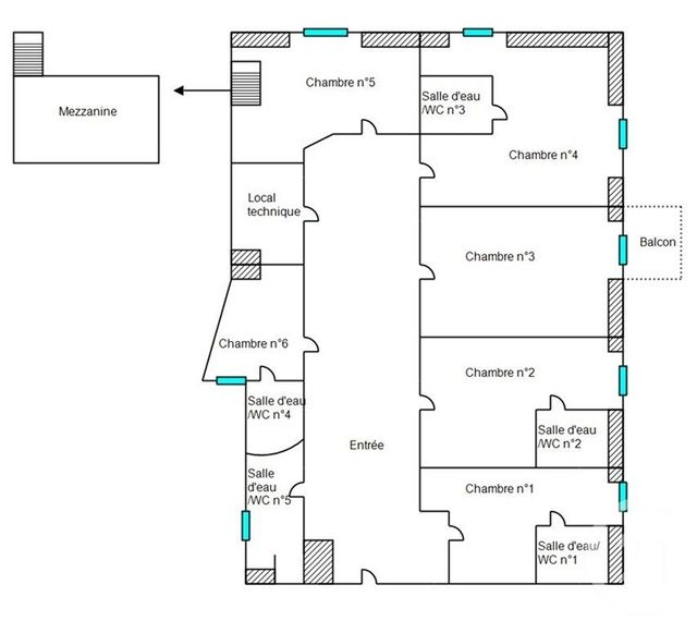 Appartement F7 à vendre - 7 pièces - 85.73 m2 - NICE - 06 - PROVENCE-ALPES-COTE-D-AZUR - Century 21 Lafage Transactions